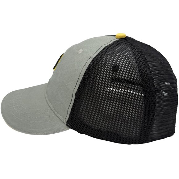 VTG PITTSBURGH PIRATES Grey/Black trucker Hat – Adjust strap, Black/Gold P Logo - Picture 5 of 12